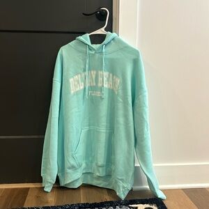 DelRay Beach Souvenir Hoodie (Teal Color)